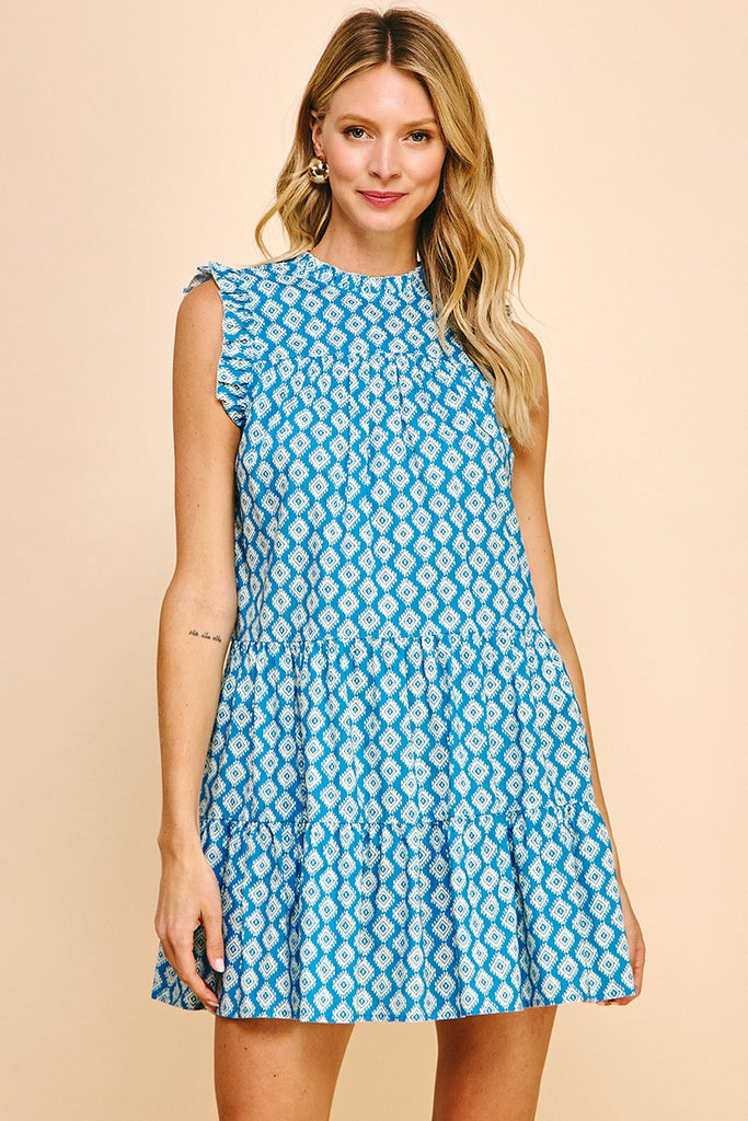Nicole Dress | Blue Print
