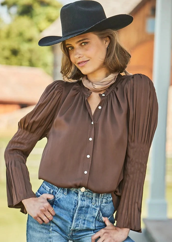 Thea Silk Blouse | Chicory