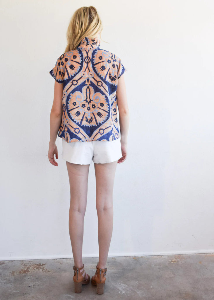 Vicki Short Sleeve Top | Marakesh