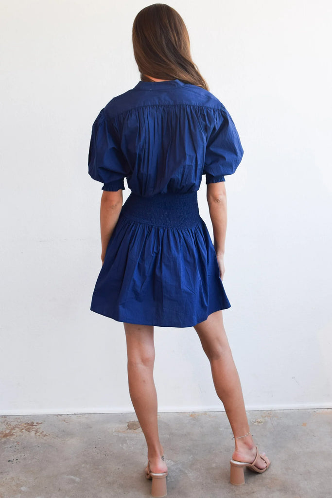 Smocked Waist Dress | Poplin Blueprint