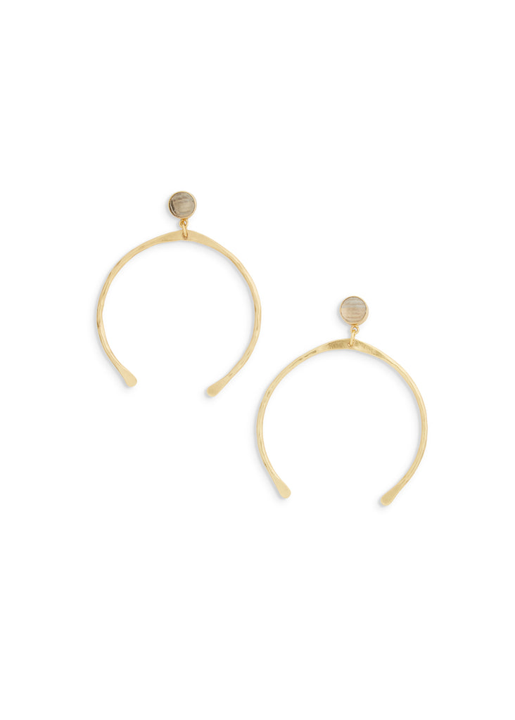 Liz Earrings | Green Amethyst