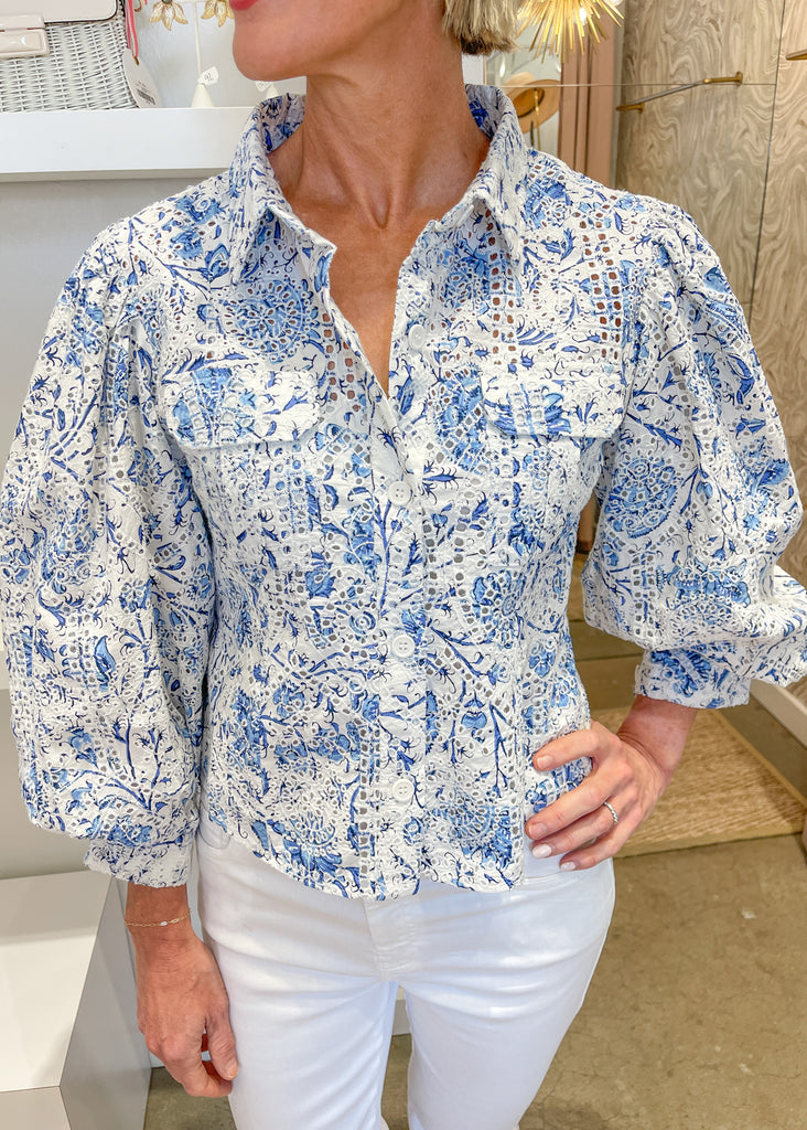 Sula top | shira blue