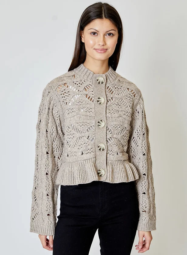 Callie Cardigan | Mushroom
