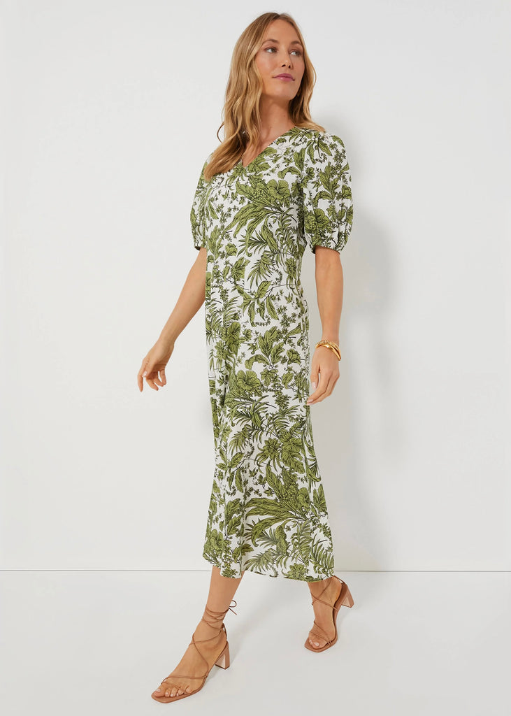 Myers Dress | Green Leaf