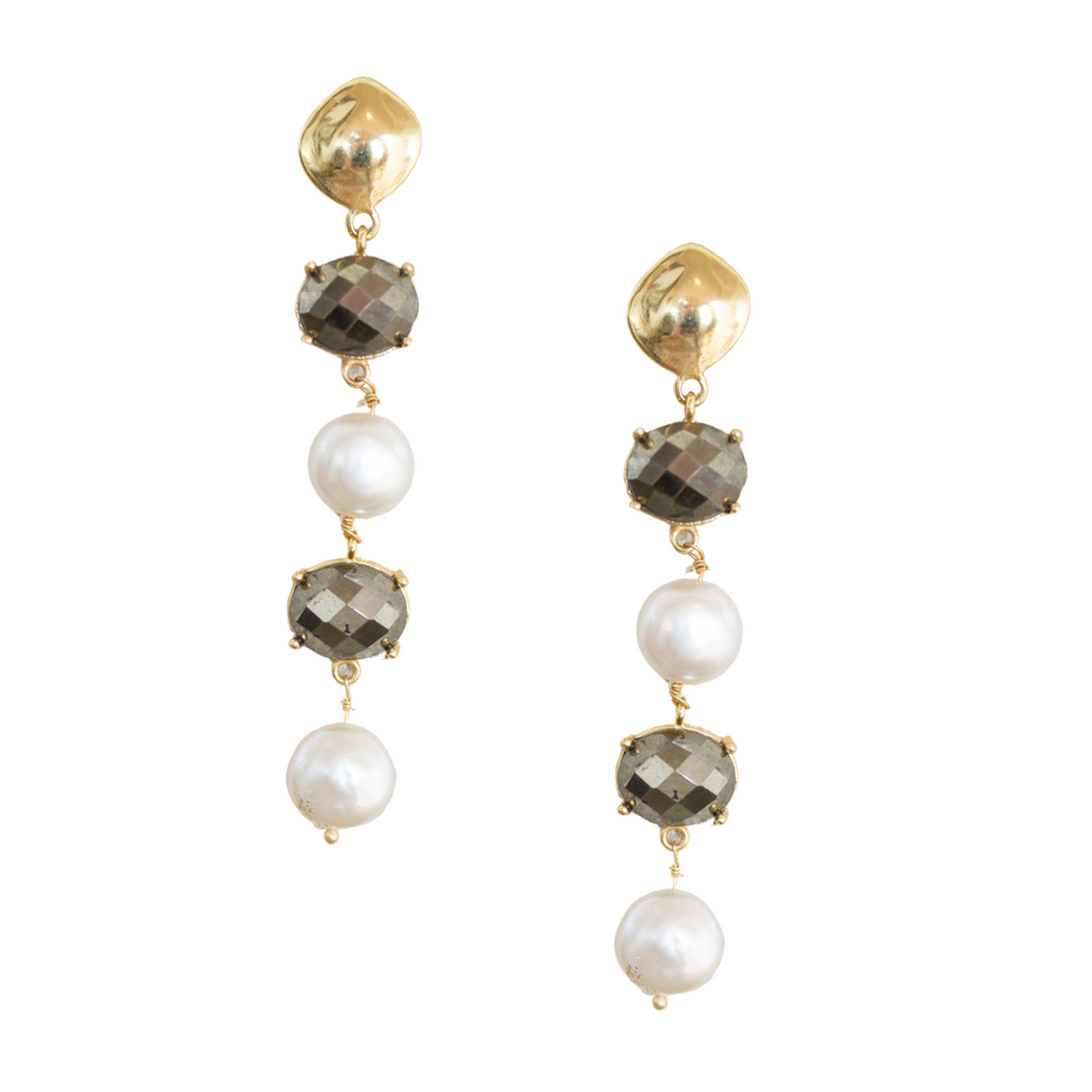 Mimi Earring | Pyrite