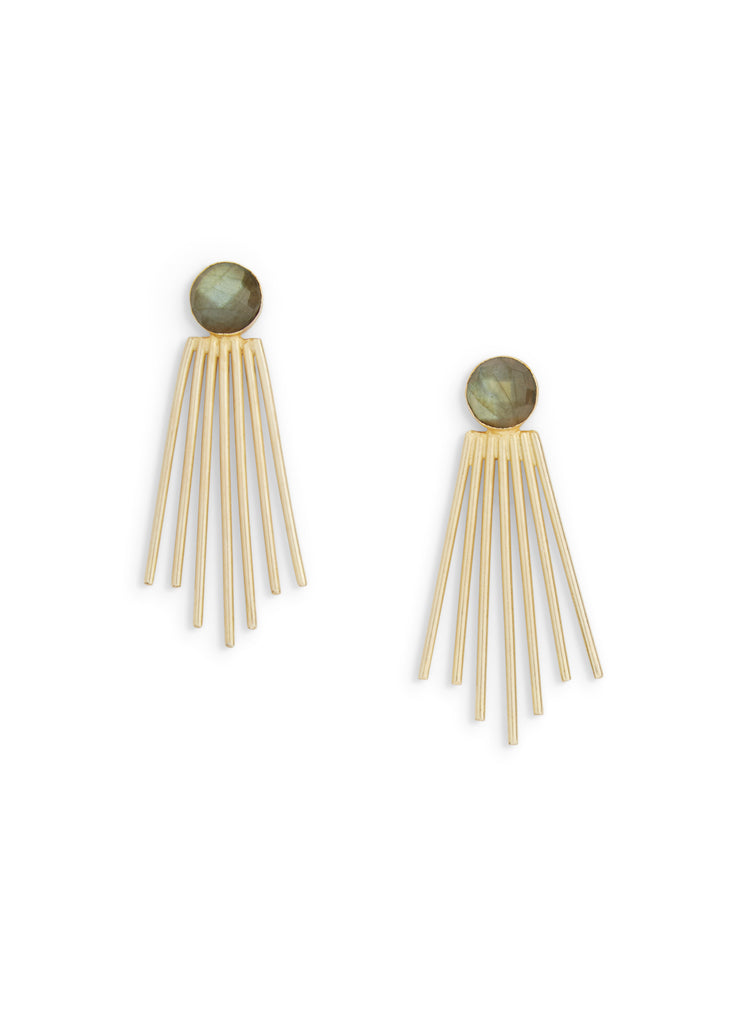 Becca Earrings | Labradorite