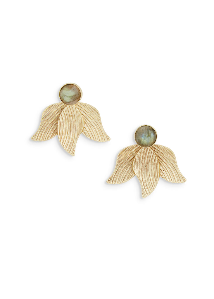 Lily Earrings | Labradorite