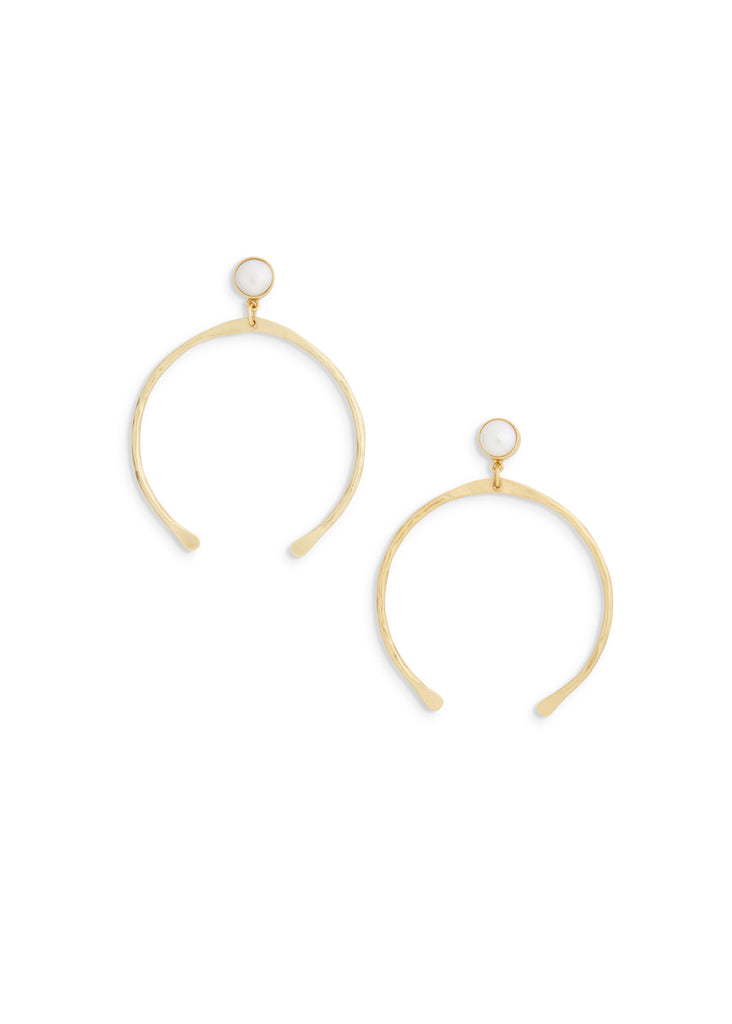 Liz Earrings | Gold Horse shoe