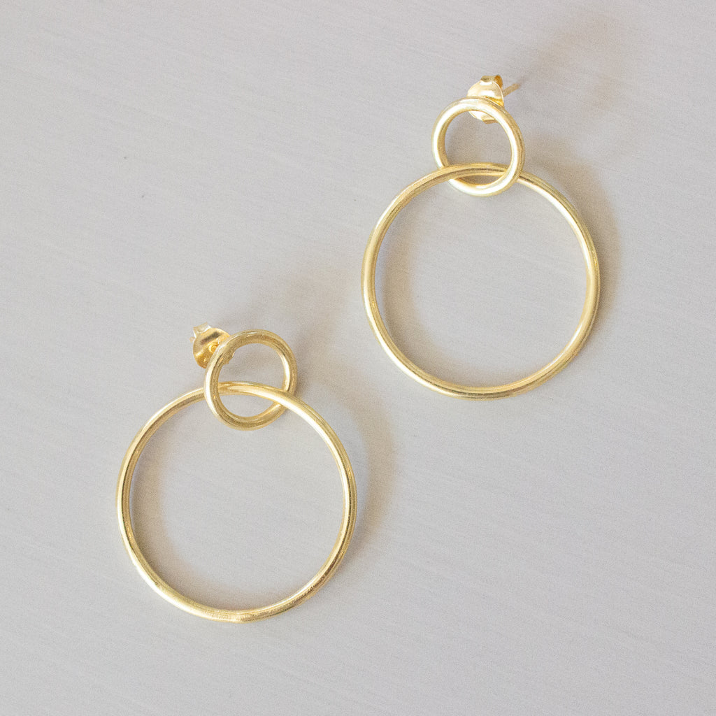 Double Hoop Earring | Gold