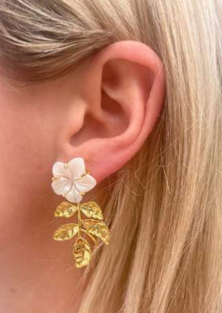 Louise Earrings | Mother of Pearl