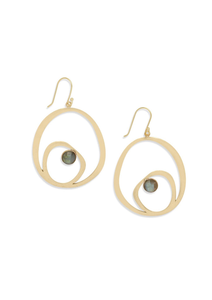 Ellis Earrings | Labradorite